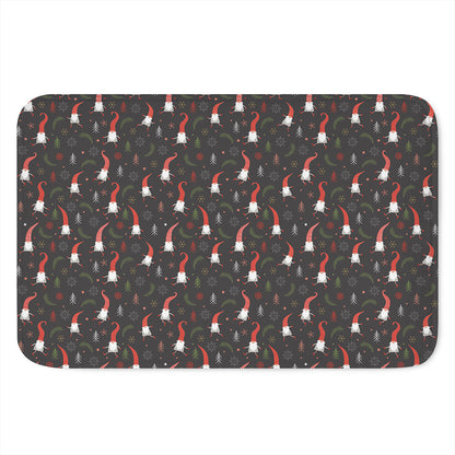 Christmas Gnomes Pattern Print Indoor Door Mat
