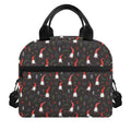 Christmas Gnomes Pattern Print Insulated Lunch Bag