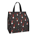 Christmas Gnomes Pattern Print Insulated Lunch Tote