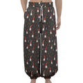 Christmas Gnomes Pattern Print Lantern Pants