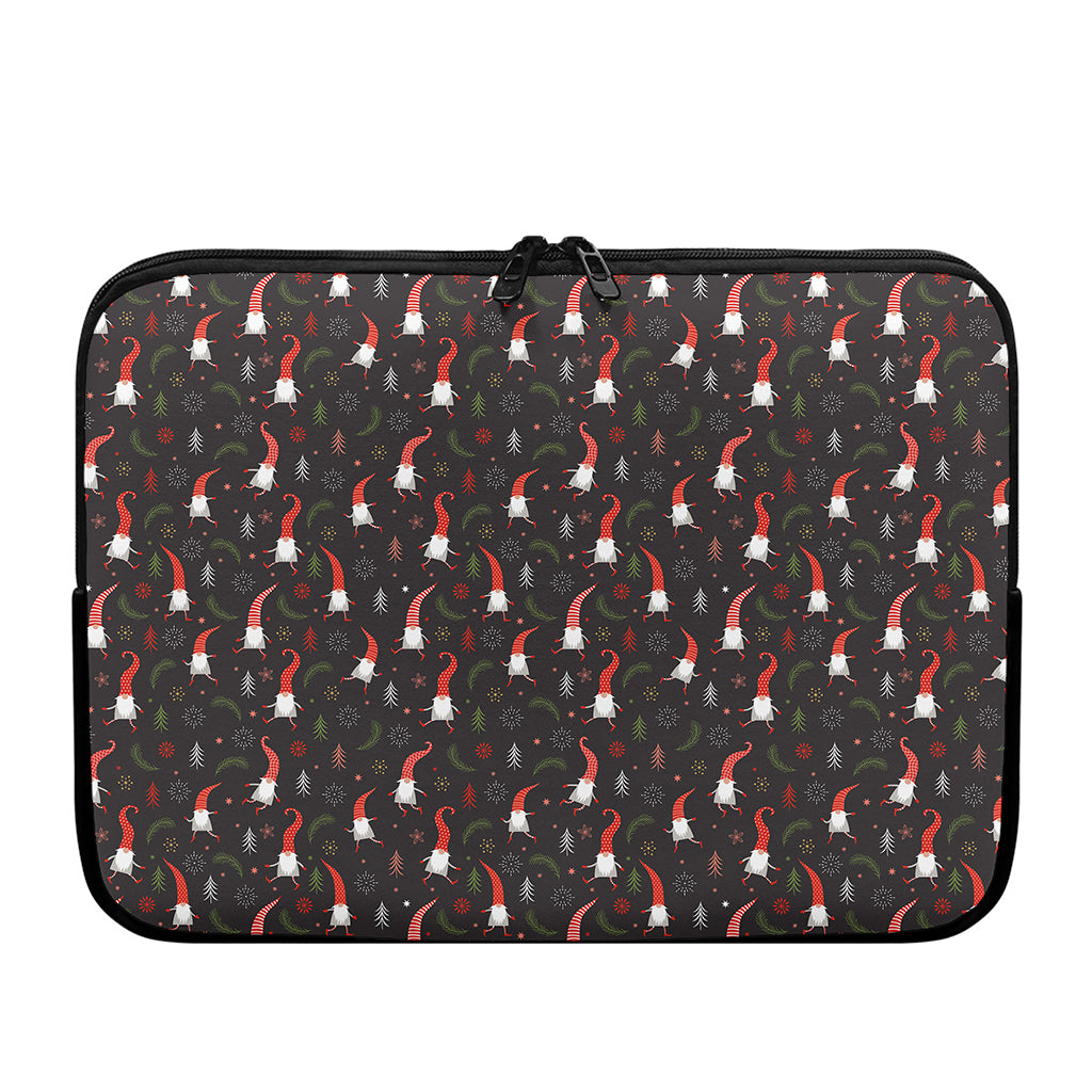 Christmas Gnomes Pattern Print Laptop Sleeve