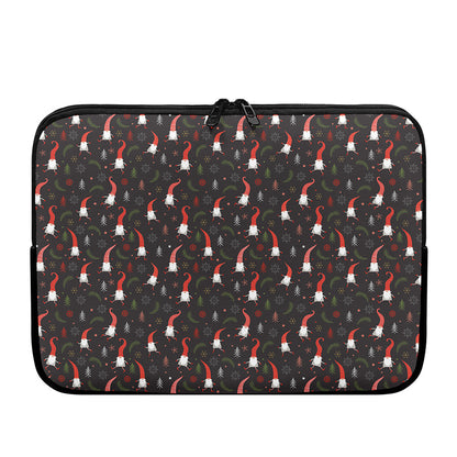Christmas Gnomes Pattern Print Laptop Sleeve