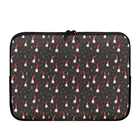 Christmas Gnomes Pattern Print Laptop Sleeve