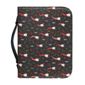 Christmas Gnomes Pattern Print Leather Bible Cover