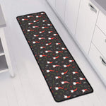 Christmas Gnomes Pattern Print Long Kitchen Mat