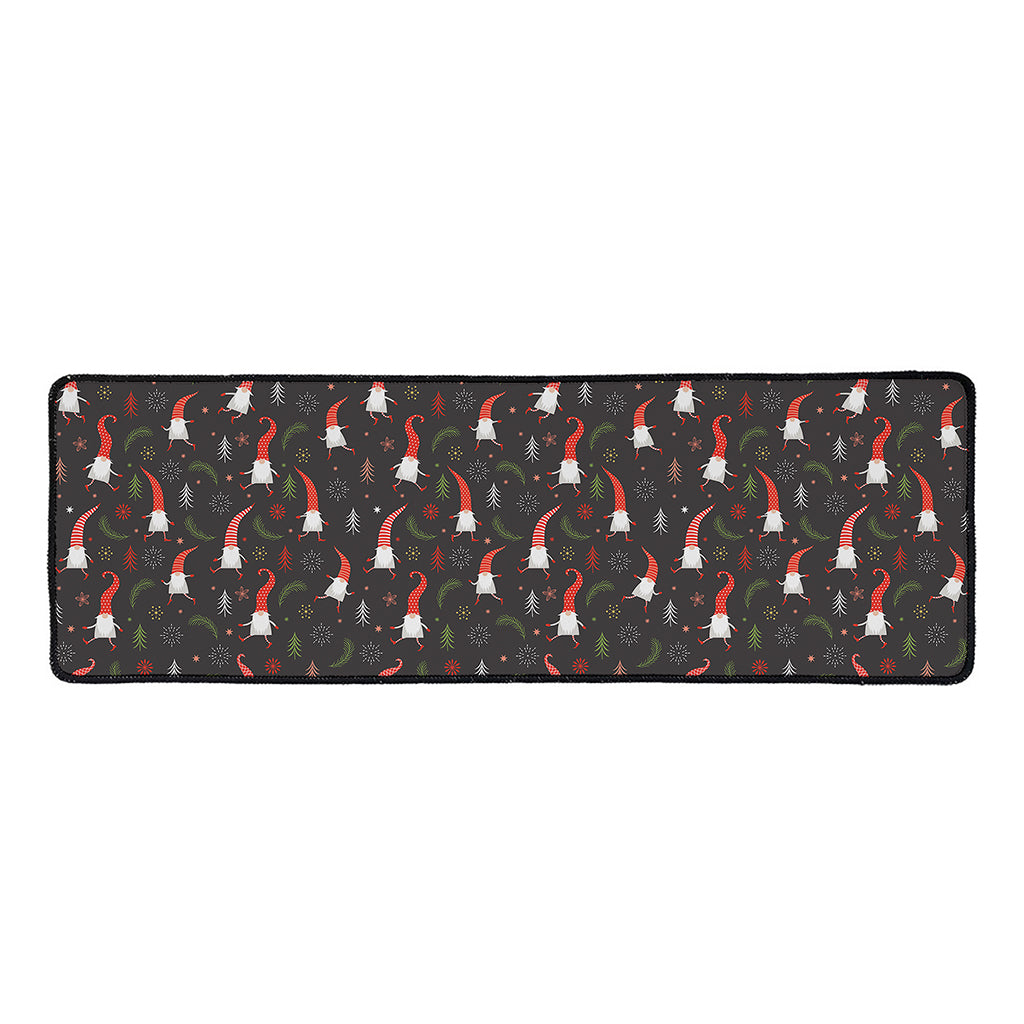 Christmas Gnomes Pattern Print Long Kitchen Mat