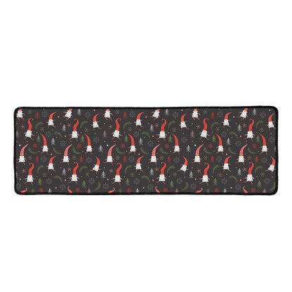 Christmas Gnomes Pattern Print Long Kitchen Mat