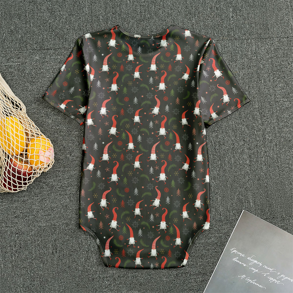 Christmas Gnomes Pattern Print Men's Bodysuit
