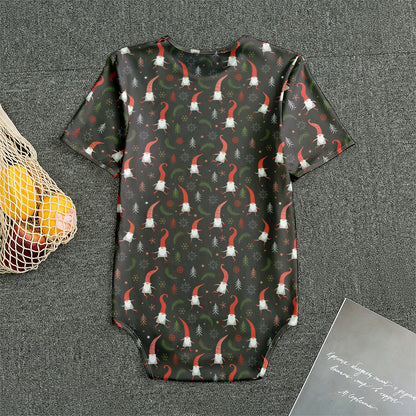 Christmas Gnomes Pattern Print Men's Bodysuit