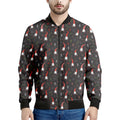 Christmas Gnomes Pattern Print Men's Bomber Jacket