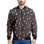Christmas Gnomes Pattern Print Men's Bomber Jacket