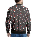 Christmas Gnomes Pattern Print Men's Bomber Jacket
