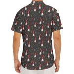 Christmas Gnomes Pattern Print Men's Deep V-Neck Shirt