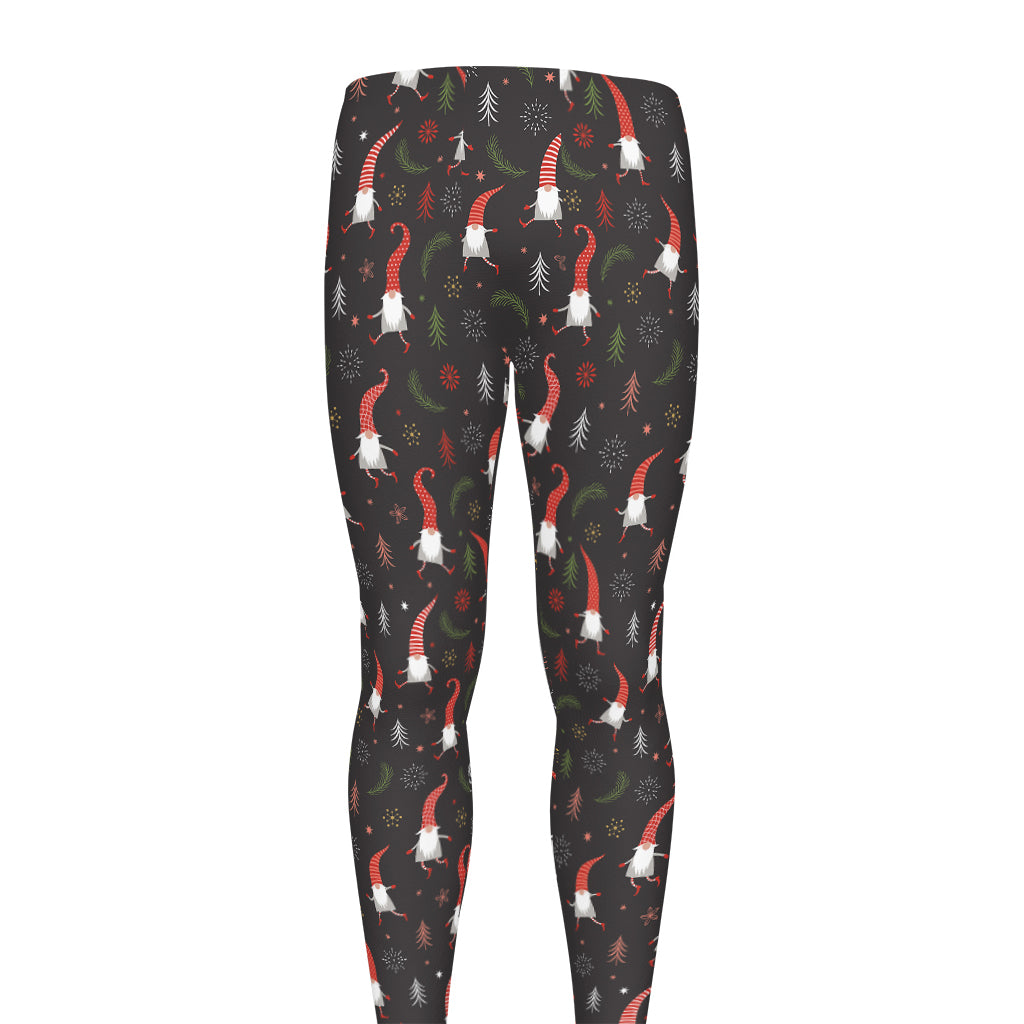 Christmas Gnomes Pattern Print Men's leggings