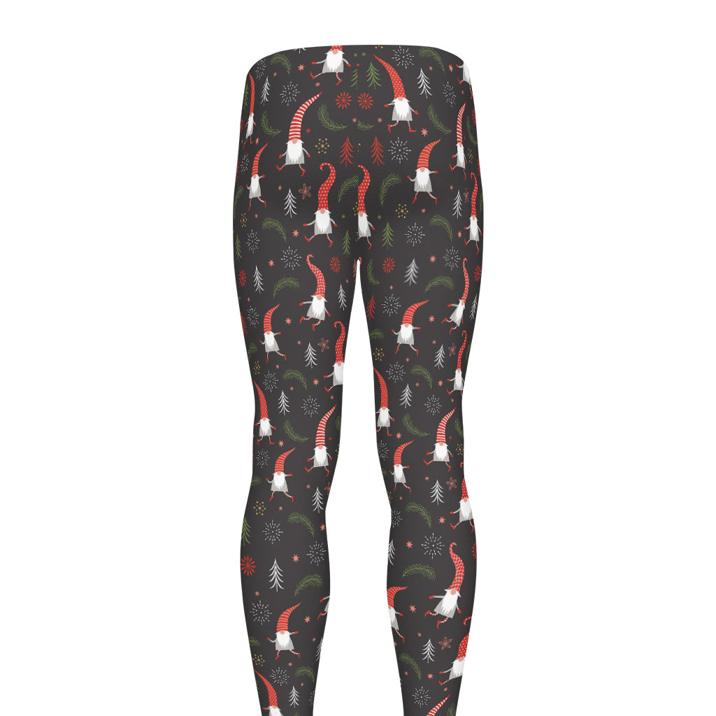 Christmas Gnomes Pattern Print Men's leggings