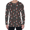 Christmas Gnomes Pattern Print Men's Long Sleeve T-Shirt