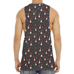 Christmas Gnomes Pattern Print Men's Muscle Tank Top