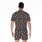 Christmas Gnomes Pattern Print Men's Rompers