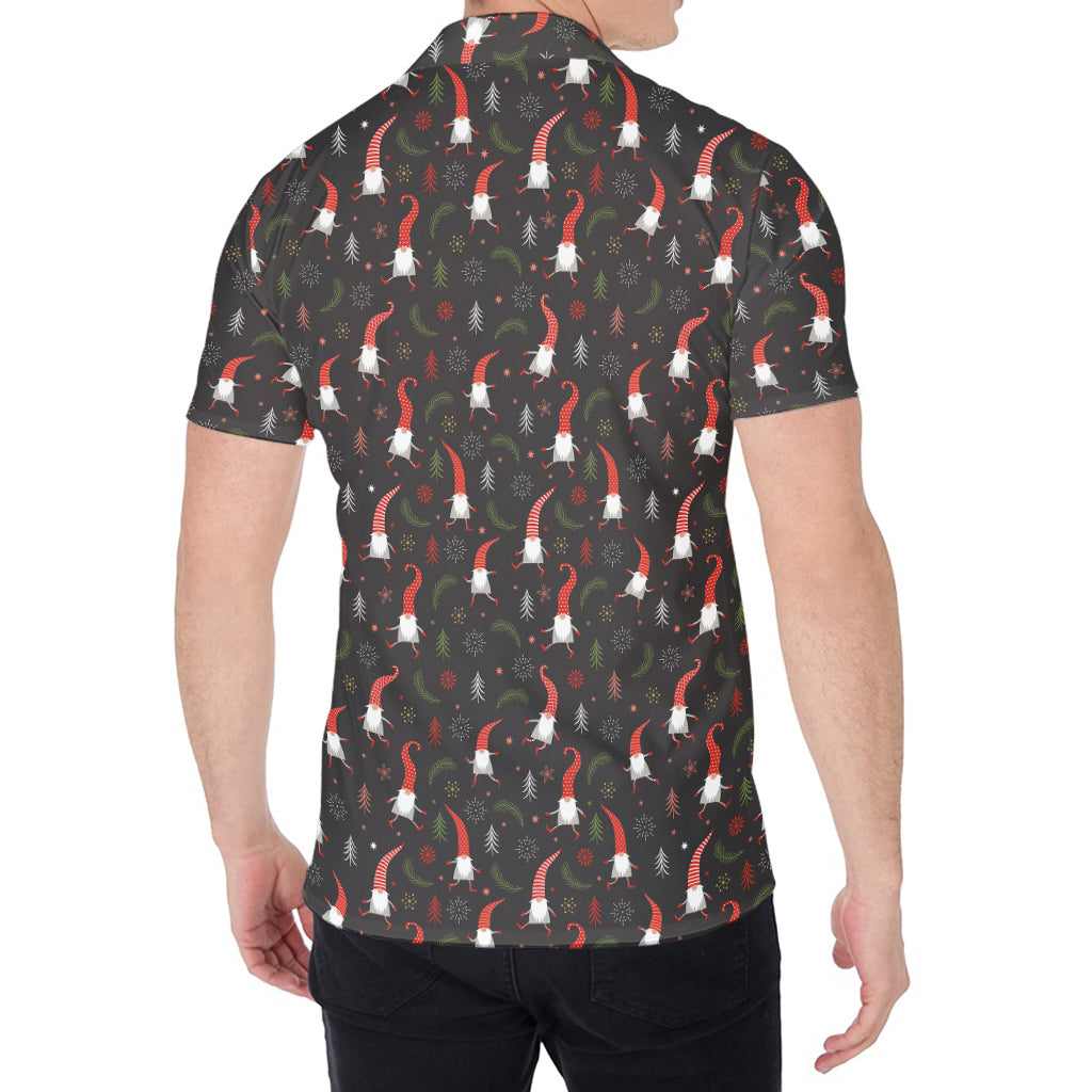 Christmas Gnomes Pattern Print Men's Shirt