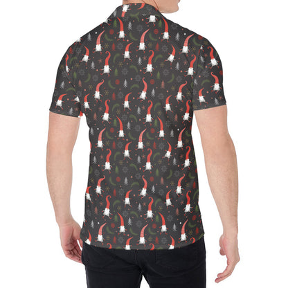 Christmas Gnomes Pattern Print Men's Shirt