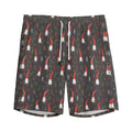 Christmas Gnomes Pattern Print Men's Athletic Shorts