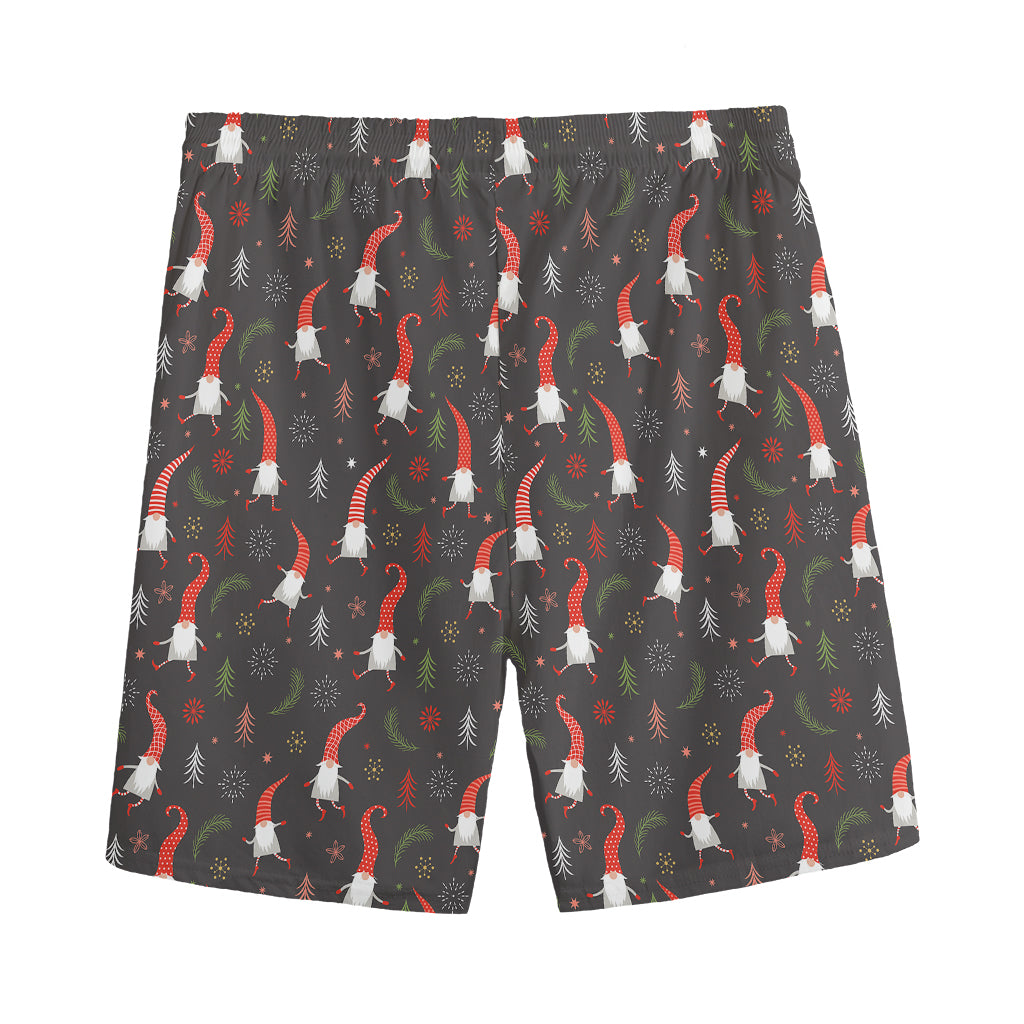 Christmas Gnomes Pattern Print Men's Sports Shorts