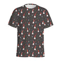 Christmas Gnomes Pattern Print Men's Athletic T-Shirt