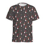 Christmas Gnomes Pattern Print Men's Sports T-Shirt