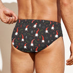 Christmas Gnomes Pattern Print Men's Swim Briefs