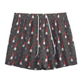 Christmas Gnomes Pattern Print Mesh Shorts