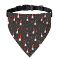 Christmas Gnomes Pattern Print Over The Collar Dog Bandana