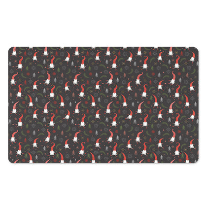 Christmas Gnomes Pattern Print Polyester Doormat