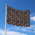 Christmas Gnomes Pattern Print Polyester Flag