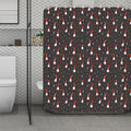 Christmas Gnomes Pattern Print Polyester Shower Curtain