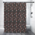 Christmas Gnomes Pattern Print Premium Shower Curtain
