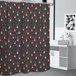 Christmas Gnomes Pattern Print Premium Shower Curtain