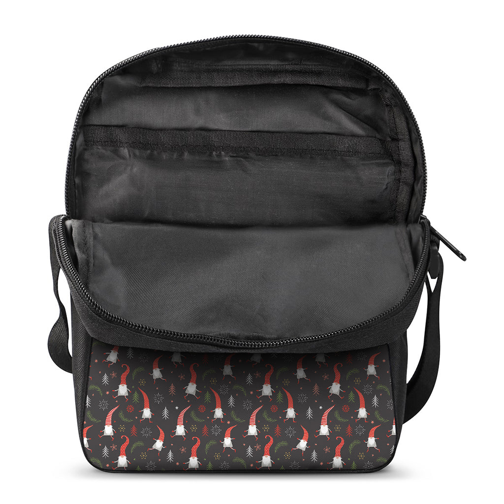Christmas Gnomes Pattern Print Rectangular Crossbody Bag