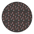 Christmas Gnomes Pattern Print Round Floor Mat
