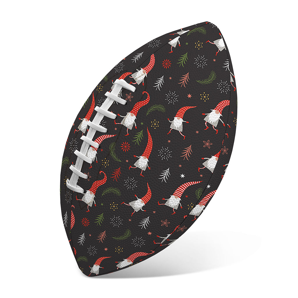 Christmas Gnomes Pattern Print Rugby Ball