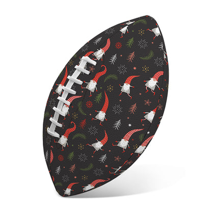 Christmas Gnomes Pattern Print Rugby Ball