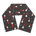 Christmas Gnomes Pattern Print Scarf