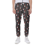Christmas Gnomes Pattern Print Scuba Joggers