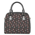 Christmas Gnomes Pattern Print Shoulder Handbag