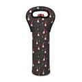 Christmas Gnomes Pattern Print Single Neoprene Wine Tote