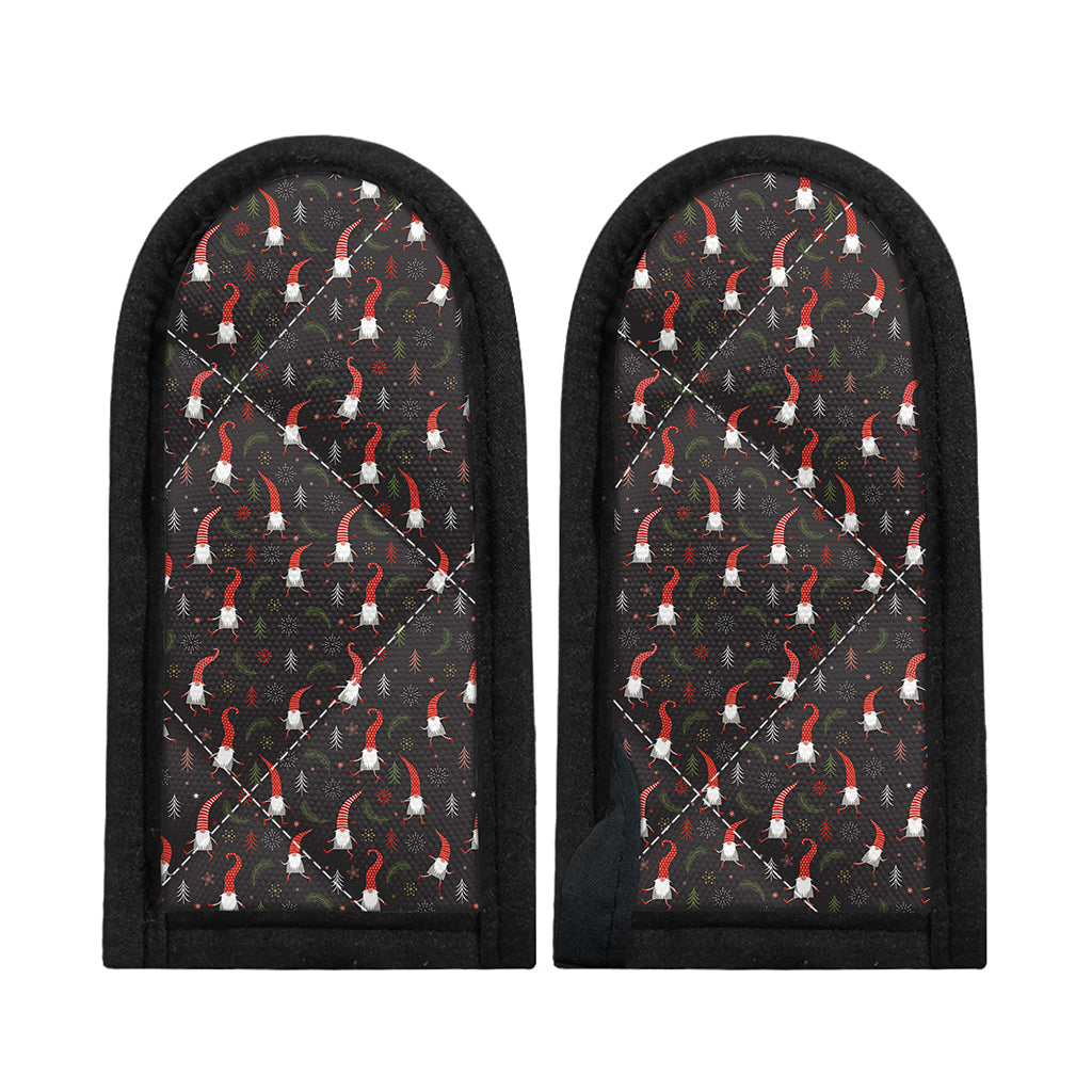 Christmas Gnomes Pattern Print Skillet Handle Cover