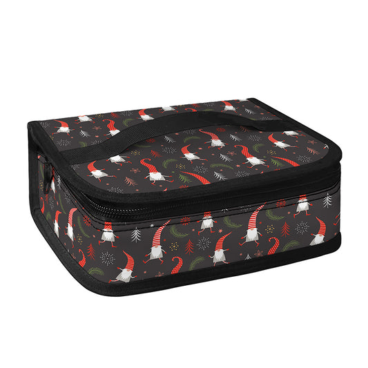 Christmas Gnomes Pattern Print Small Lunch Bag
