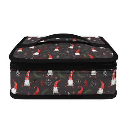 Christmas Gnomes Pattern Print Small Lunch Bag