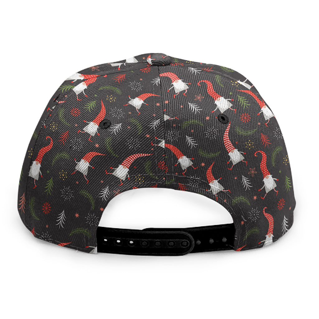 Christmas Gnomes Pattern Print Snapback Cap