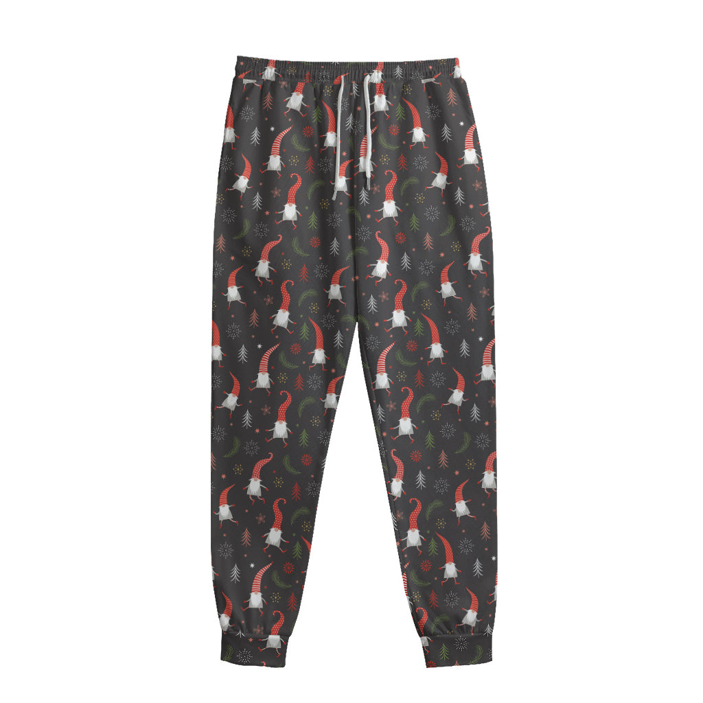 Christmas Gnomes Pattern Print Sweatpants