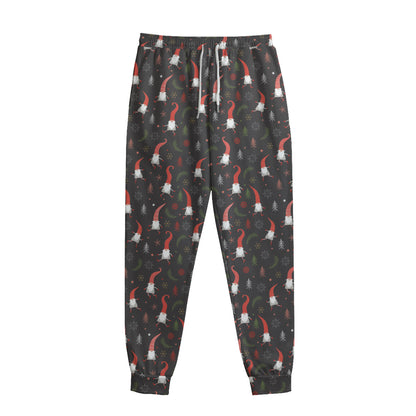 Christmas Gnomes Pattern Print Sweatpants